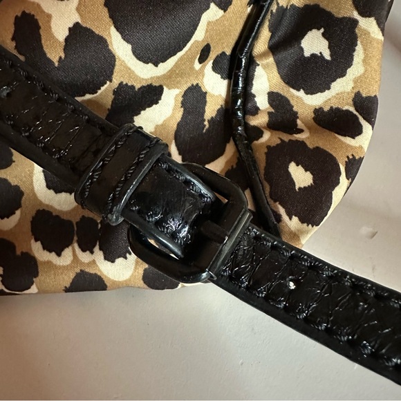 JUICY COUTURE - Leopard Print Barrel Shoulder Bag, Purse, Crossbody, Bow Detail - Picture 6 of 10